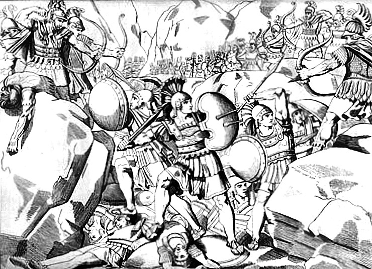 Batalha das Termópilas - Espartanos e Persas
