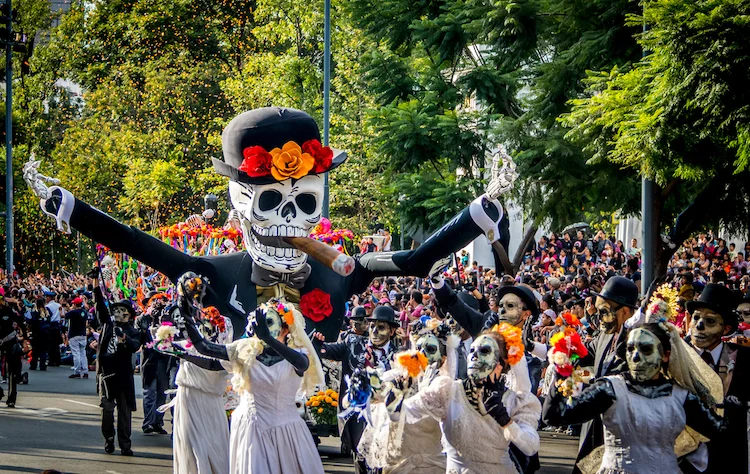 Desfile do Dia dos Mortos na Cidade do México, 2016.